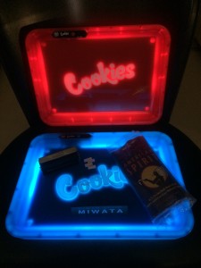 Glow tray for smoking accessories square LED tobacco rolling trays