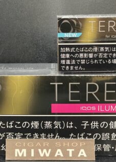 IQOS イルマ専用たばこ新銘柄 テリア ブラック サンシャイン メンソール