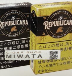 紙巻たばこ新銘柄 ラ・リパブリカーナ ブラック／イエロー